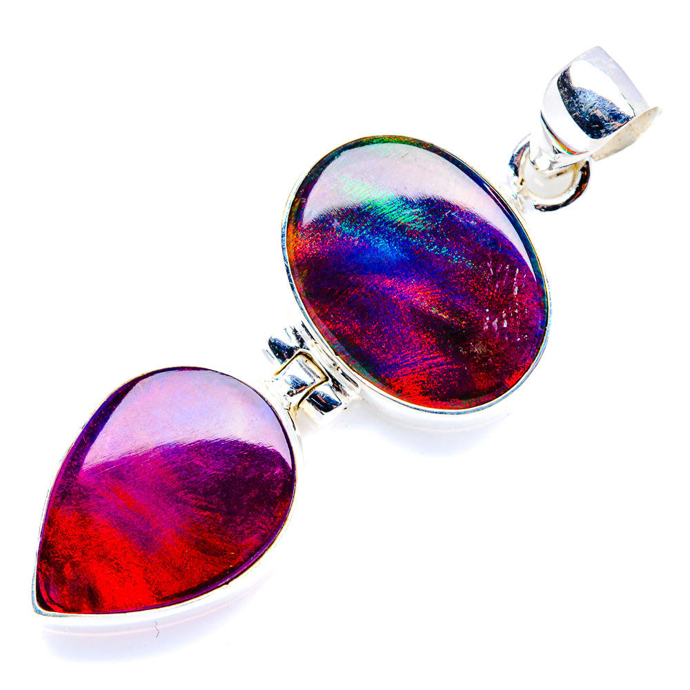 Aura Opal Pendant 1 3/4" (925 Sterling Silver) PD38254