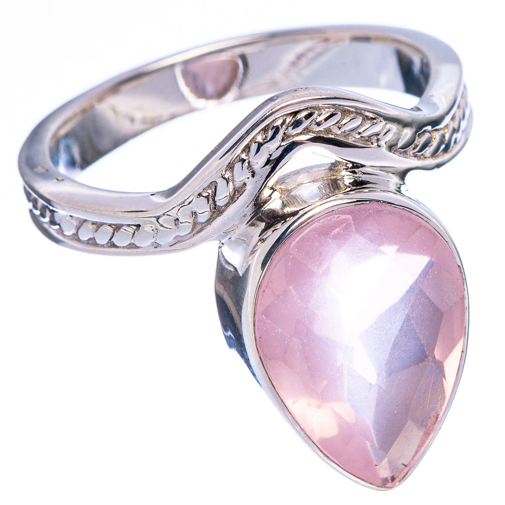 Premium Rose Quartz Ring Size 7 (925 Sterling Silver) R1818