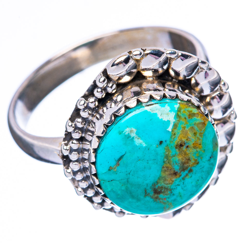 Rare Kingman Turquoise 925 Sterling Silver Ring Size 8 (925 Sterling Silver) R3841