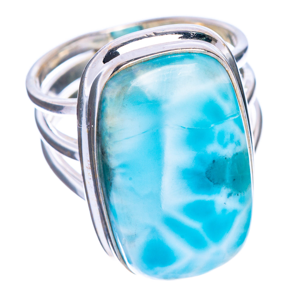 Larimar Ring Size 5.75 (925 Sterling Silver) R1236