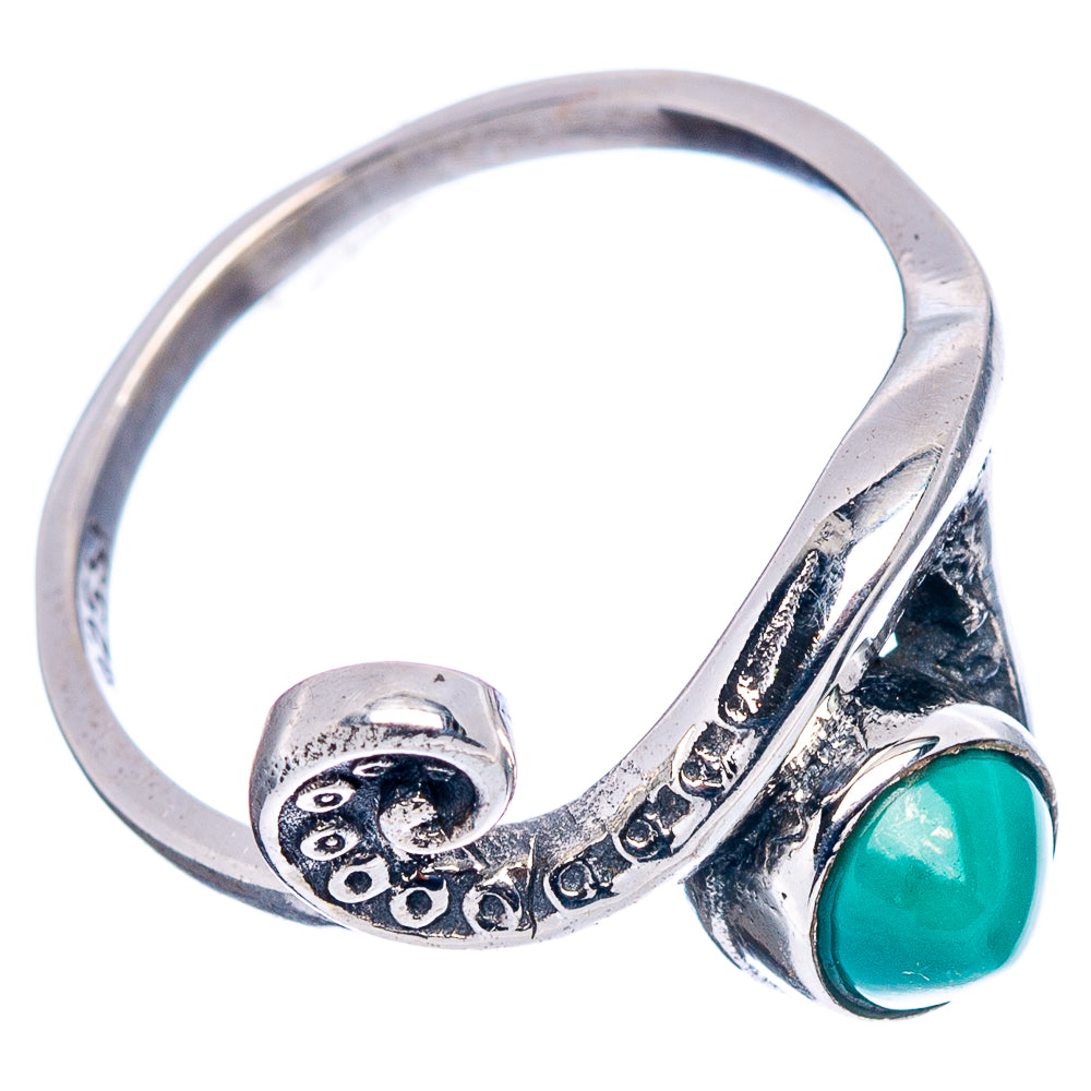 Turquoise Wave Dainty Ring Size 6.5 (.925 Sterling Silver)