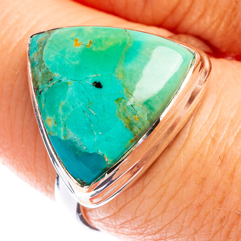 Mohave Turquoise Ring Size 8 (.925 Sterling Silver)