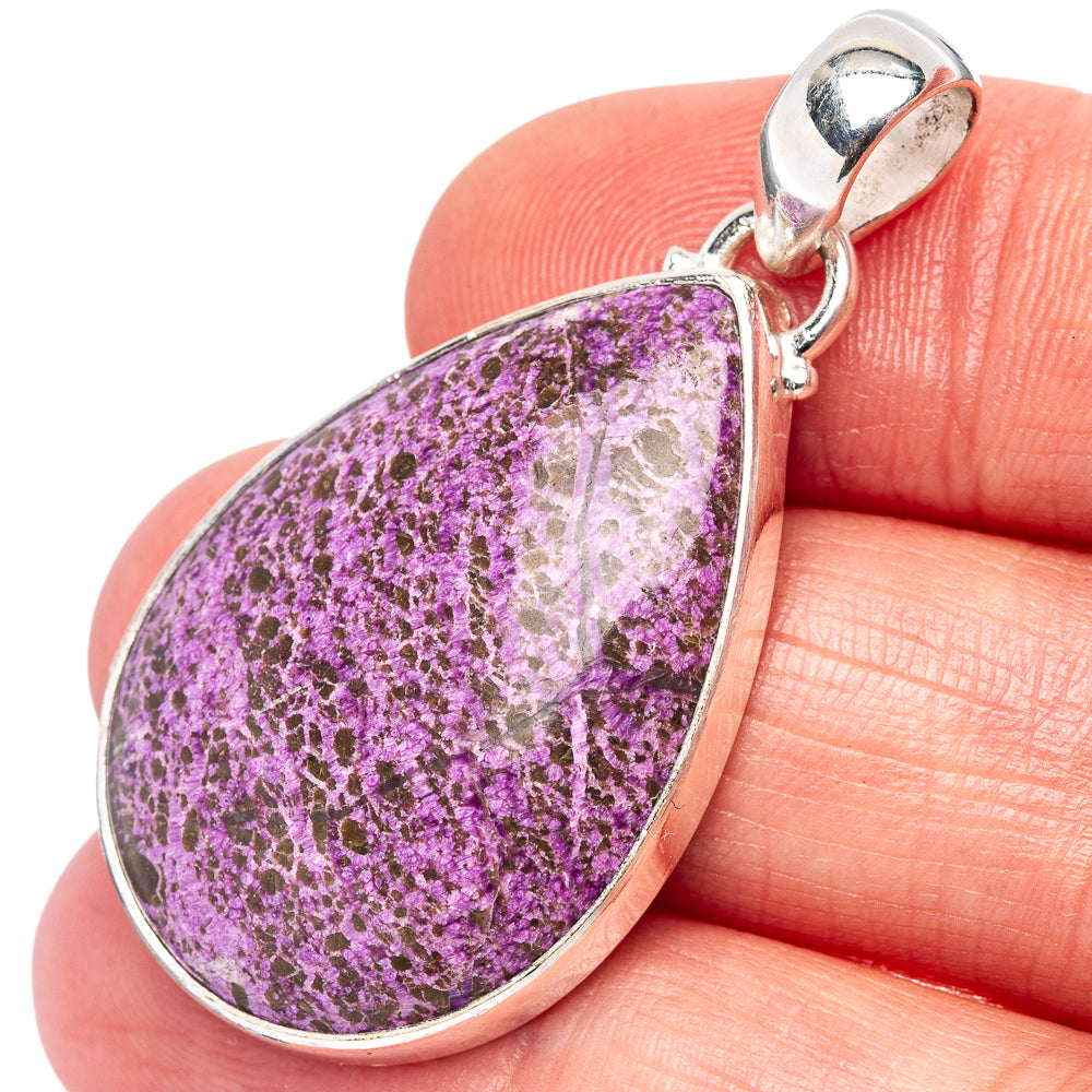 Stichtite Pendant 1 5/8" (.925 Sterling Silver)