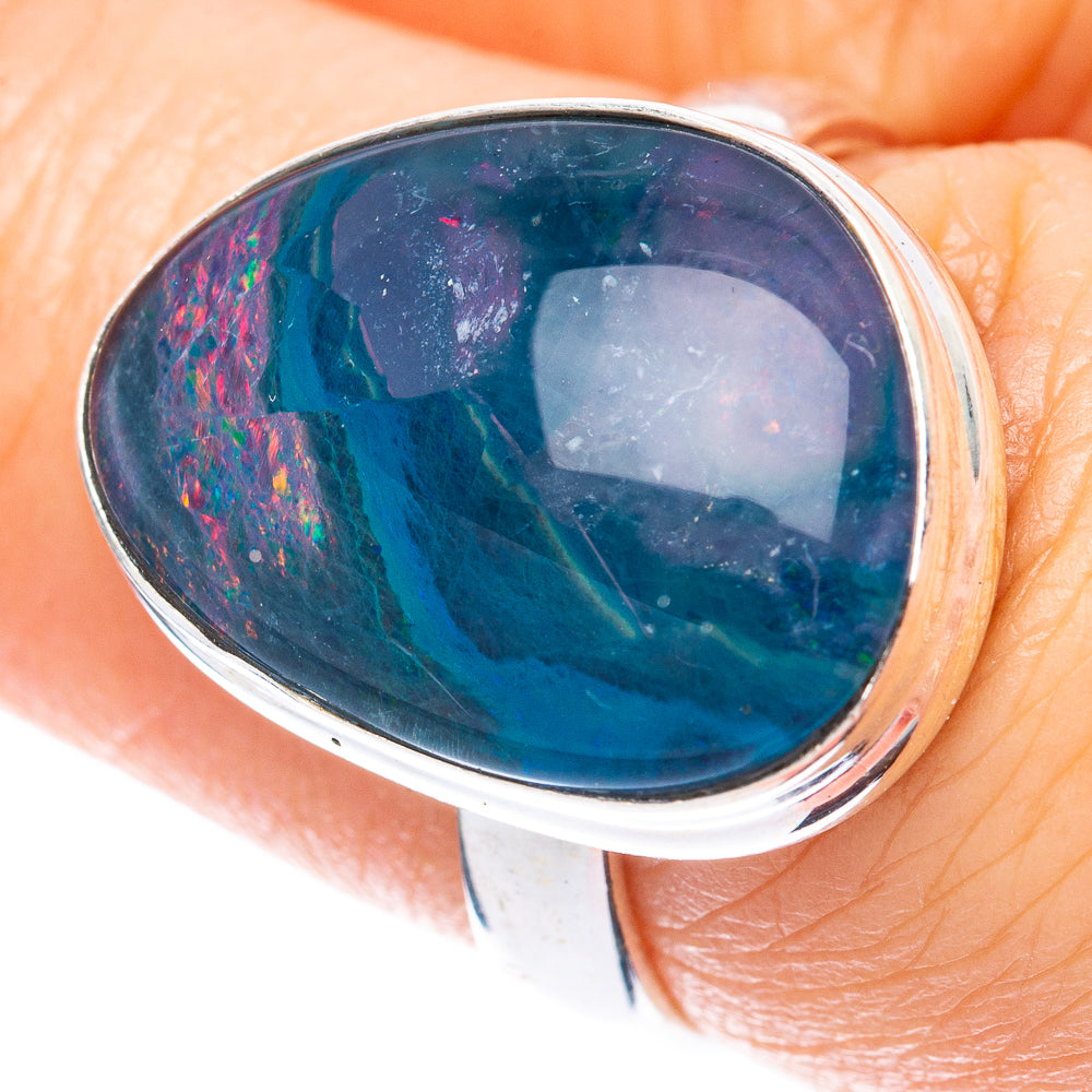 Rare Triplet Opal Ring Size 7.25 (925 Sterling Silver) R2074