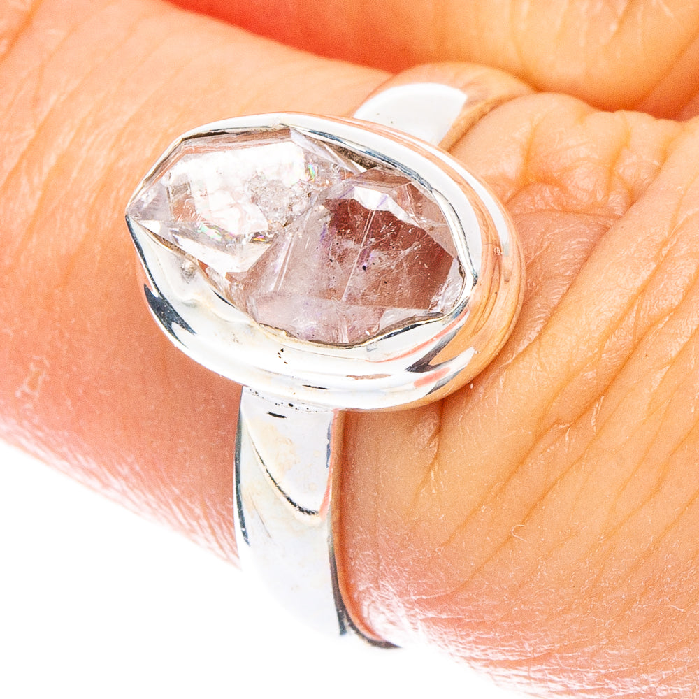Herkimer Diamond Ring Size 6.75 (925 Sterling Silver) R6646