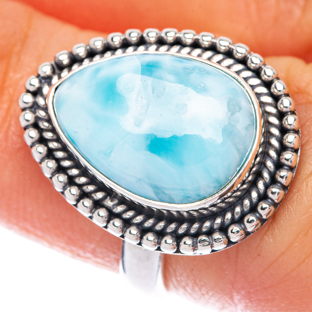 Larimar Ring Size 5.75 (925 Sterling Silver) R144879