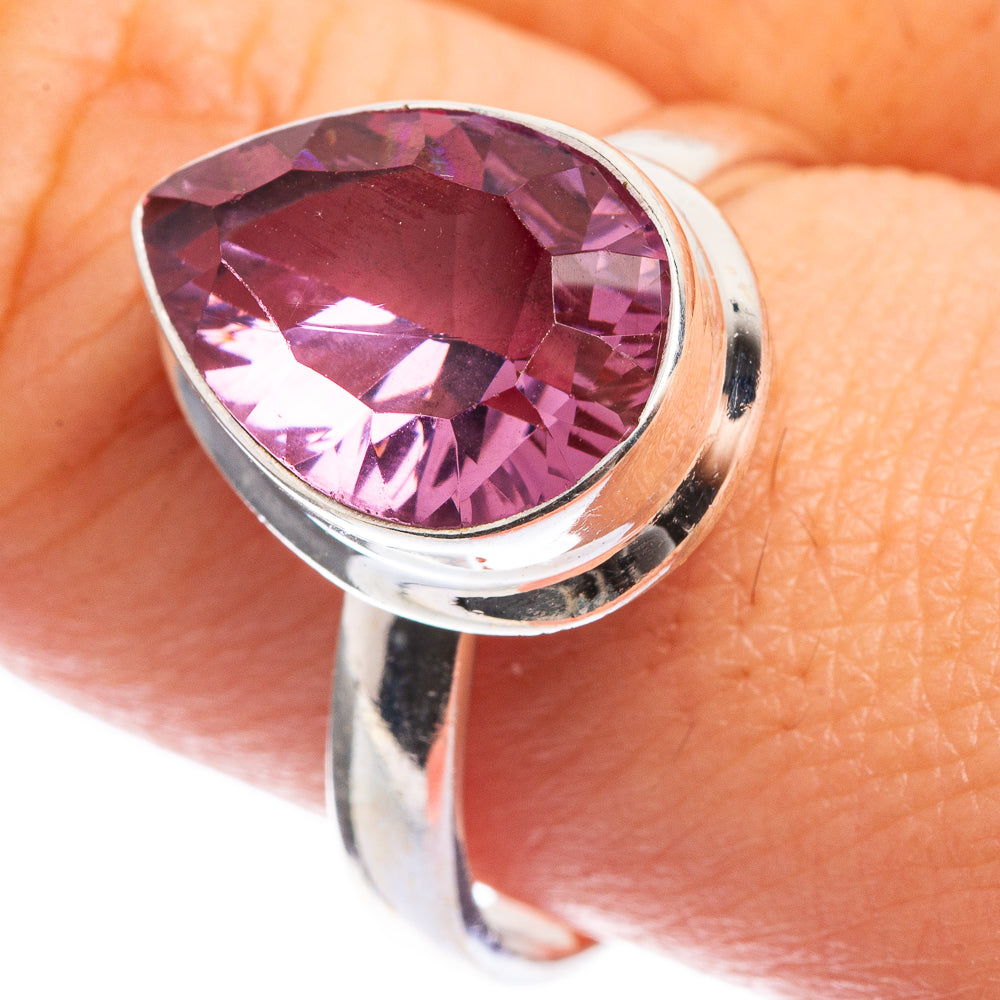 Faceted Color Change Alexandrite (Lab.) Ring Size 9.75 (925 Sterling Silver) RING143228