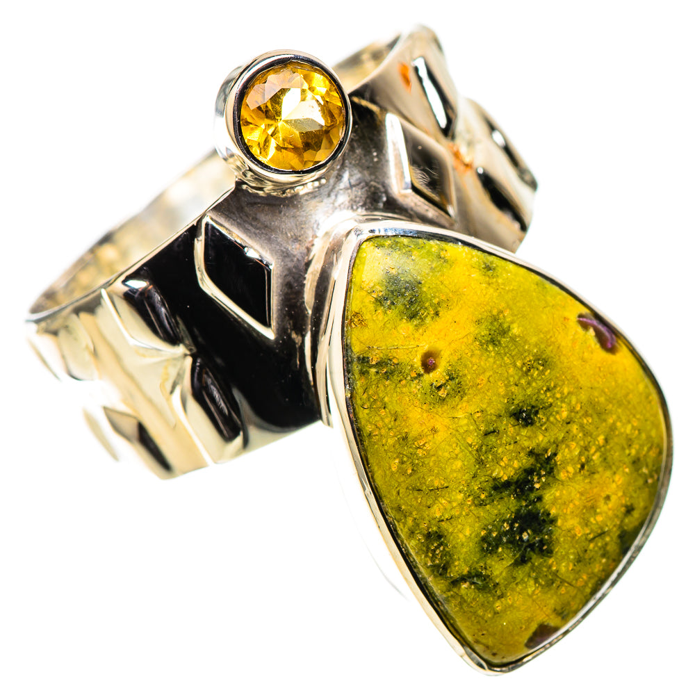 Premium Atlantisite, Citrine Ring Size 8.25 (925 Sterling Silver) RING138064