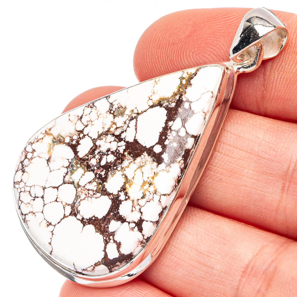 Large Wild Horse Jasper 925 Sterling Silver Pendant 2" (925 Sterling Silver) P43649