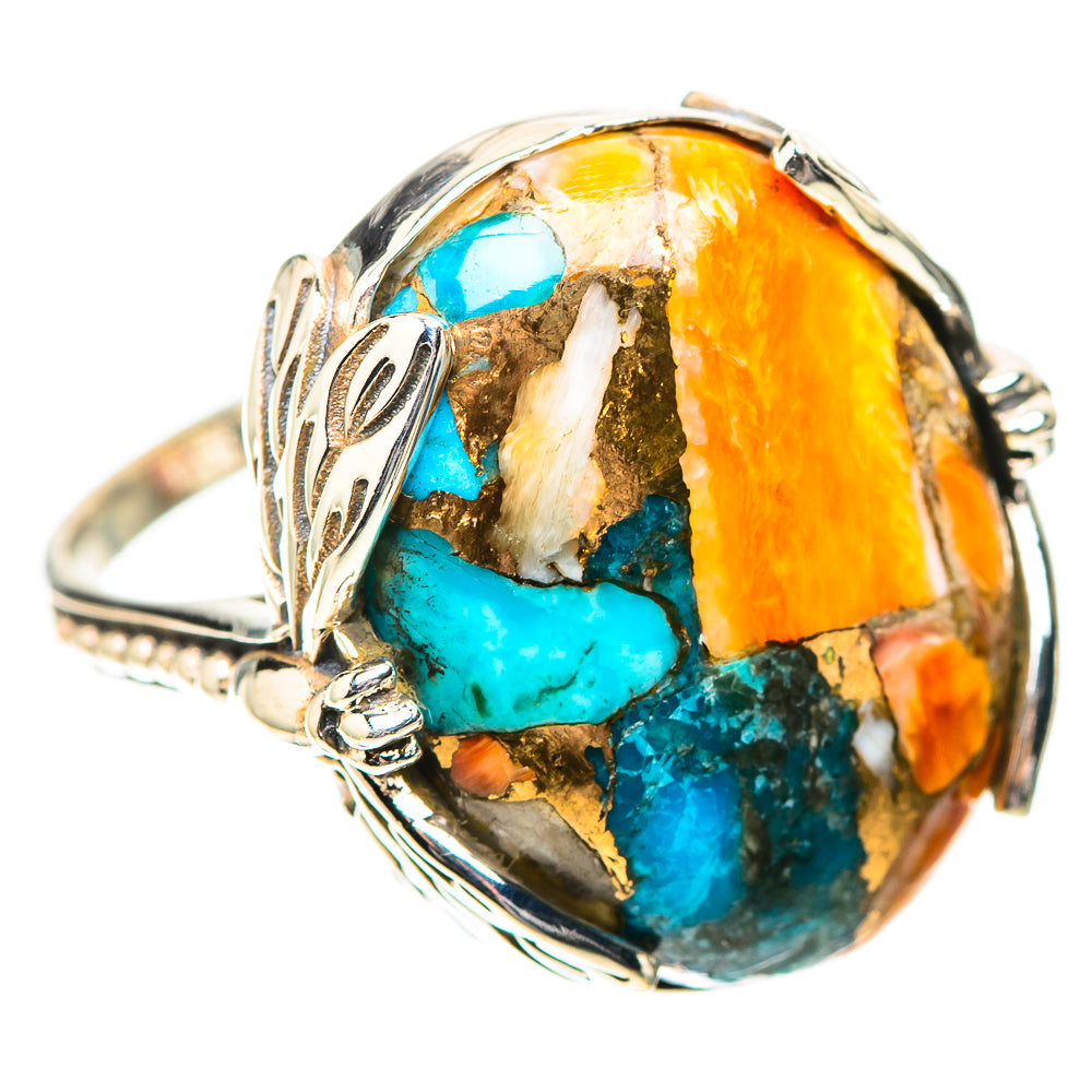 Spiny Oyster Turquoise Ring Size 9 (925 Sterling Silver) RING138810