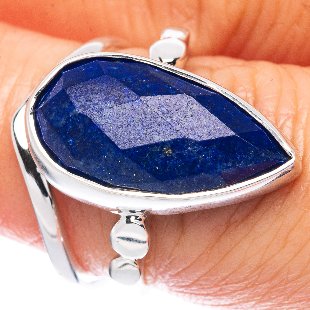 Premium Lapis Lazuli 925 Sterling Silver Ring Size 6 (925 Sterling Silver) R2678