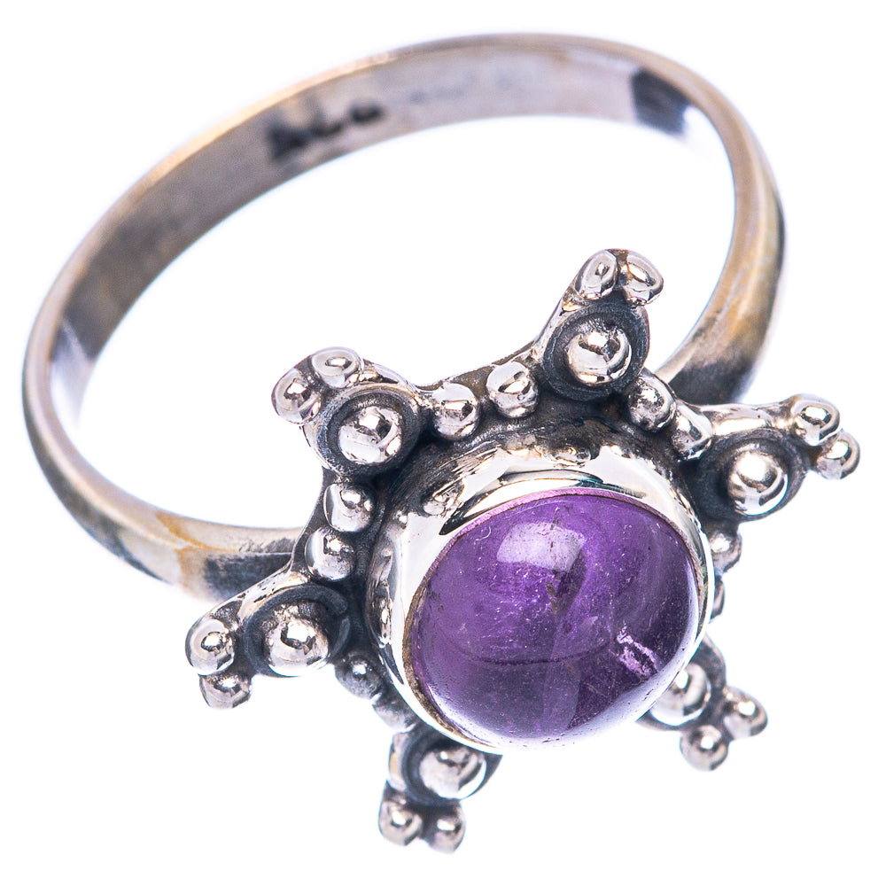 Amethyst Flower 925 Sterling Silver Ring Size 6.75 (925 Sterling Silver) R5479