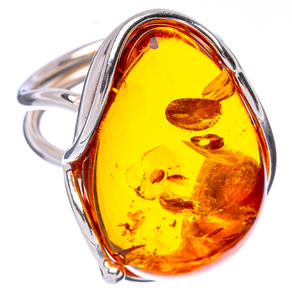 Baltic Amber Ring Size 7 (925 Sterling Silver) R1887
