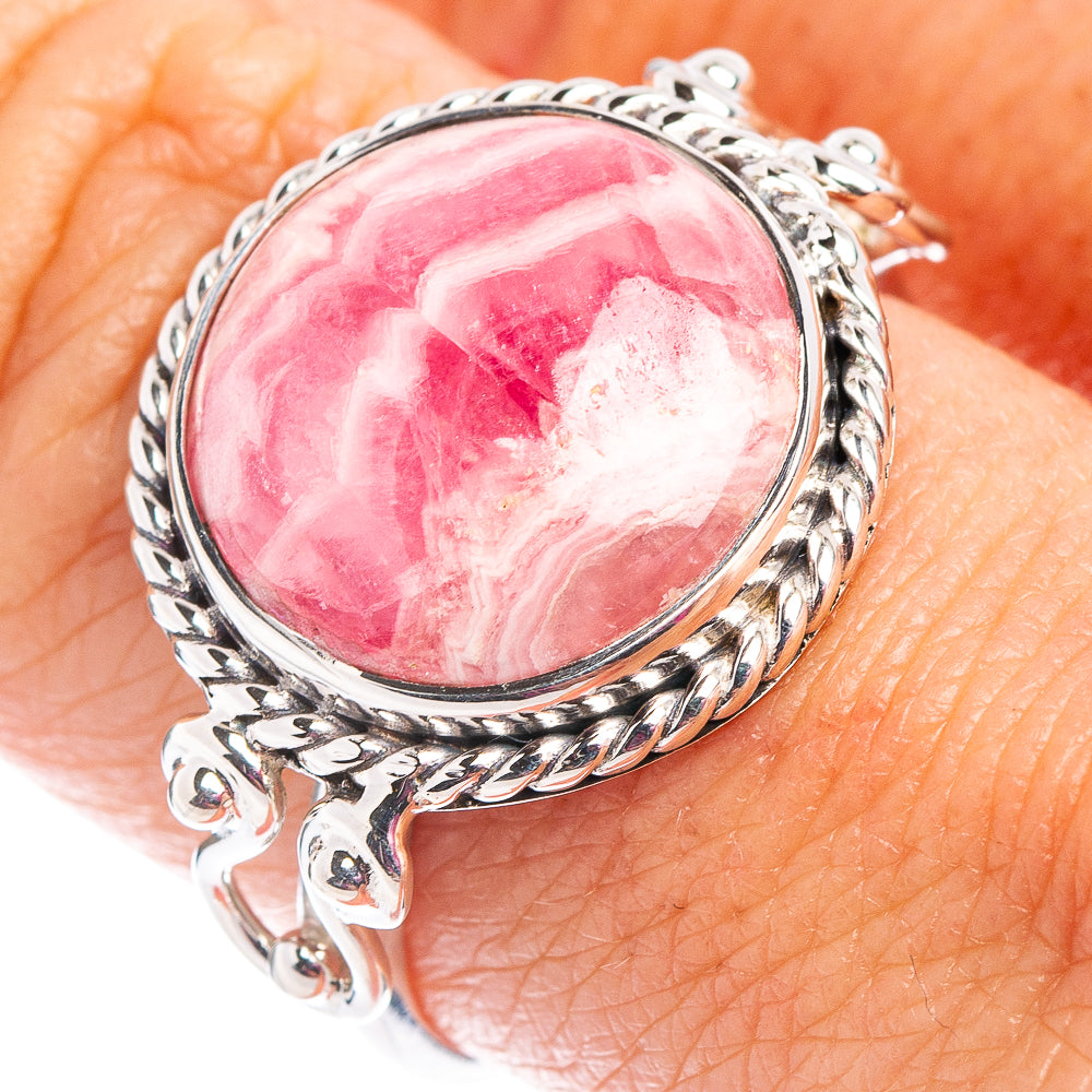 Premium Rhodochrosite Ring Size 8.75 (.925 Sterling Silver)