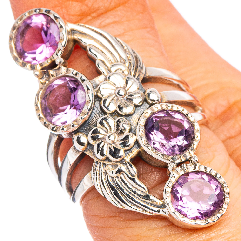 Amethyst Ring Size 6.5 (.925 Sterling Silver)