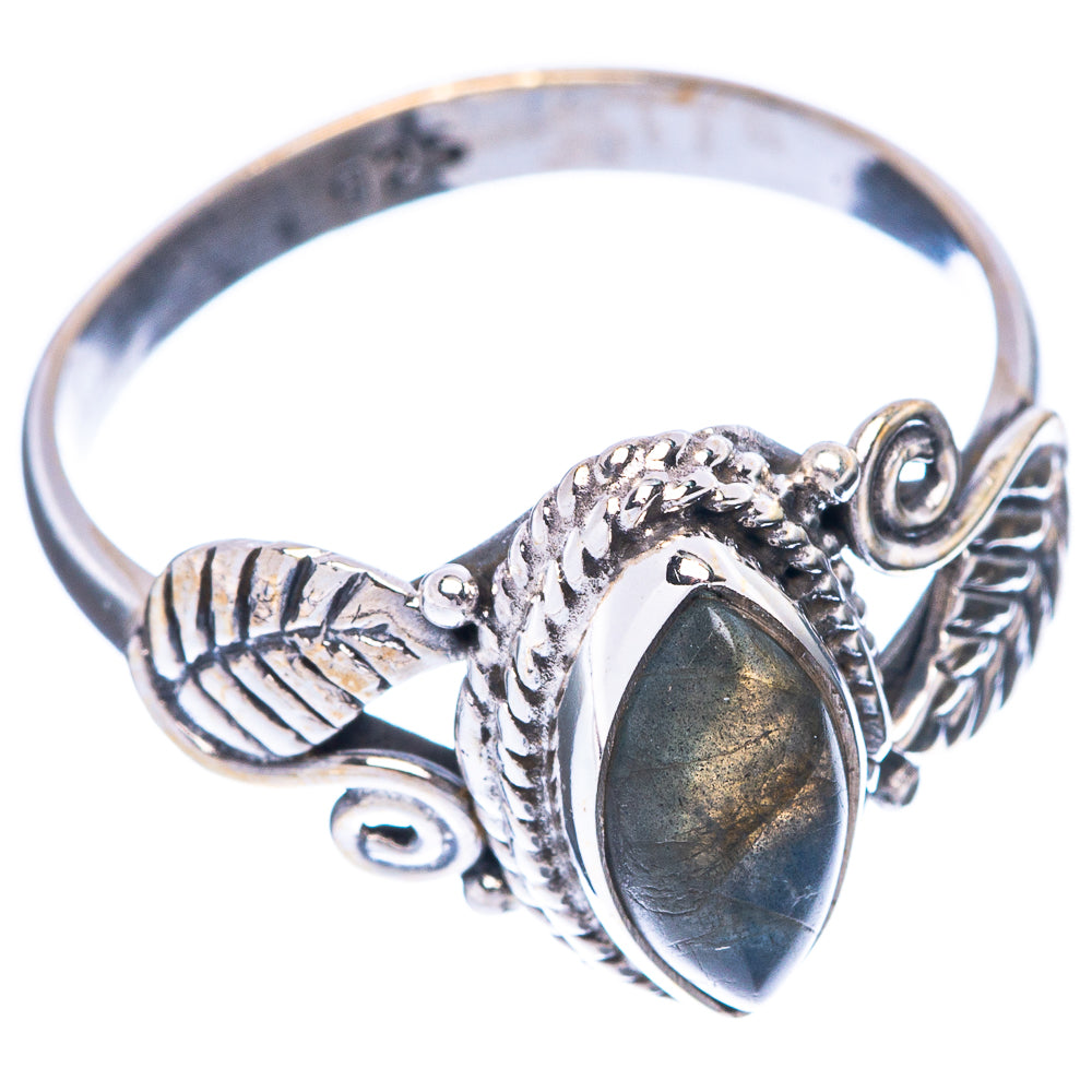 Labradorite Ring Size 8 (925 Sterling Silver) R5540