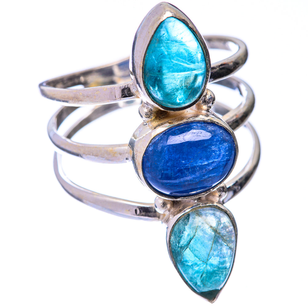 Kyanite, Blue Fluorite Ring Size 10 (925 Sterling Silver) R141130