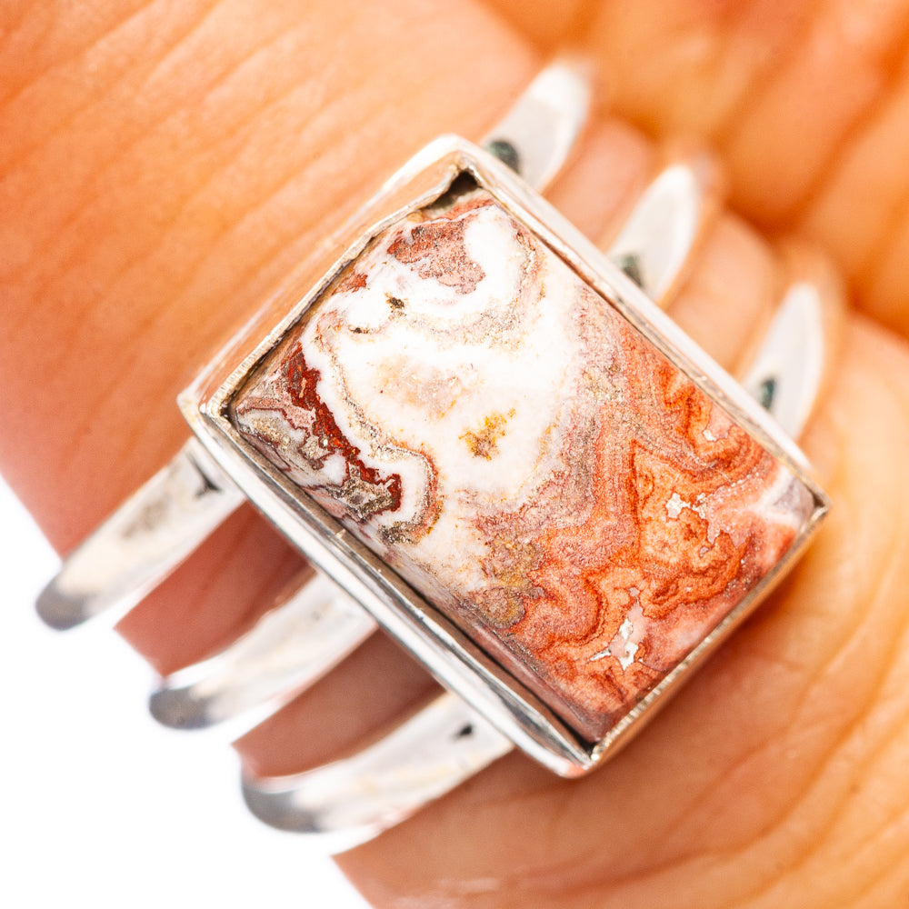 Rosetta Jasper Ring Size 6.75 (.925 Sterling Silver)