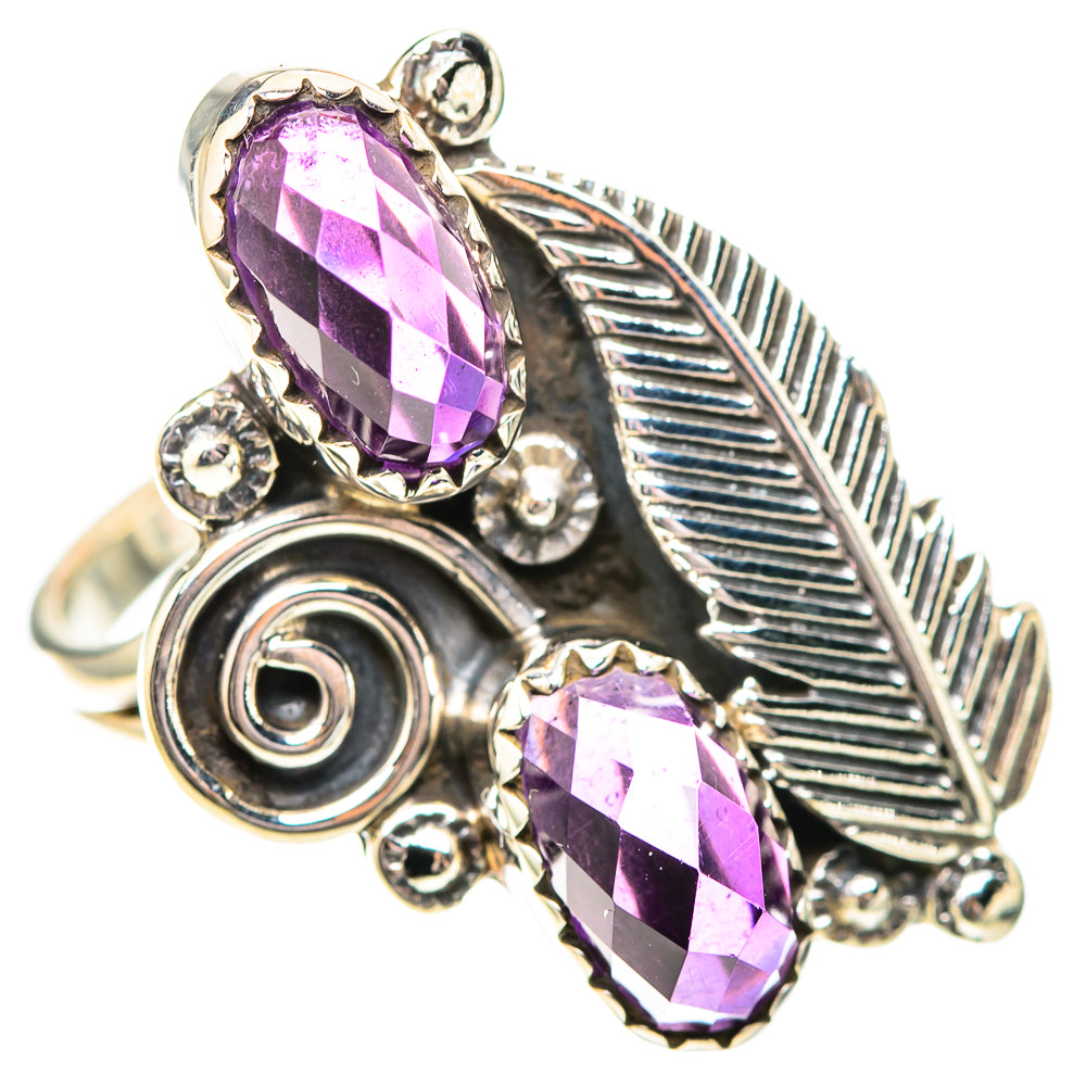Faceted Amethyst Ring Size 7.5 (925 Sterling Silver) RING139024