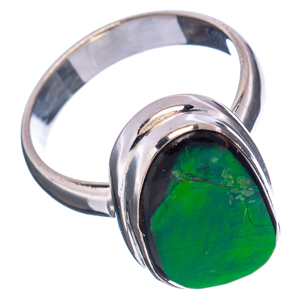 Premium Canadian Ammolite Ring Size 6 (.925 Sterling Silver)