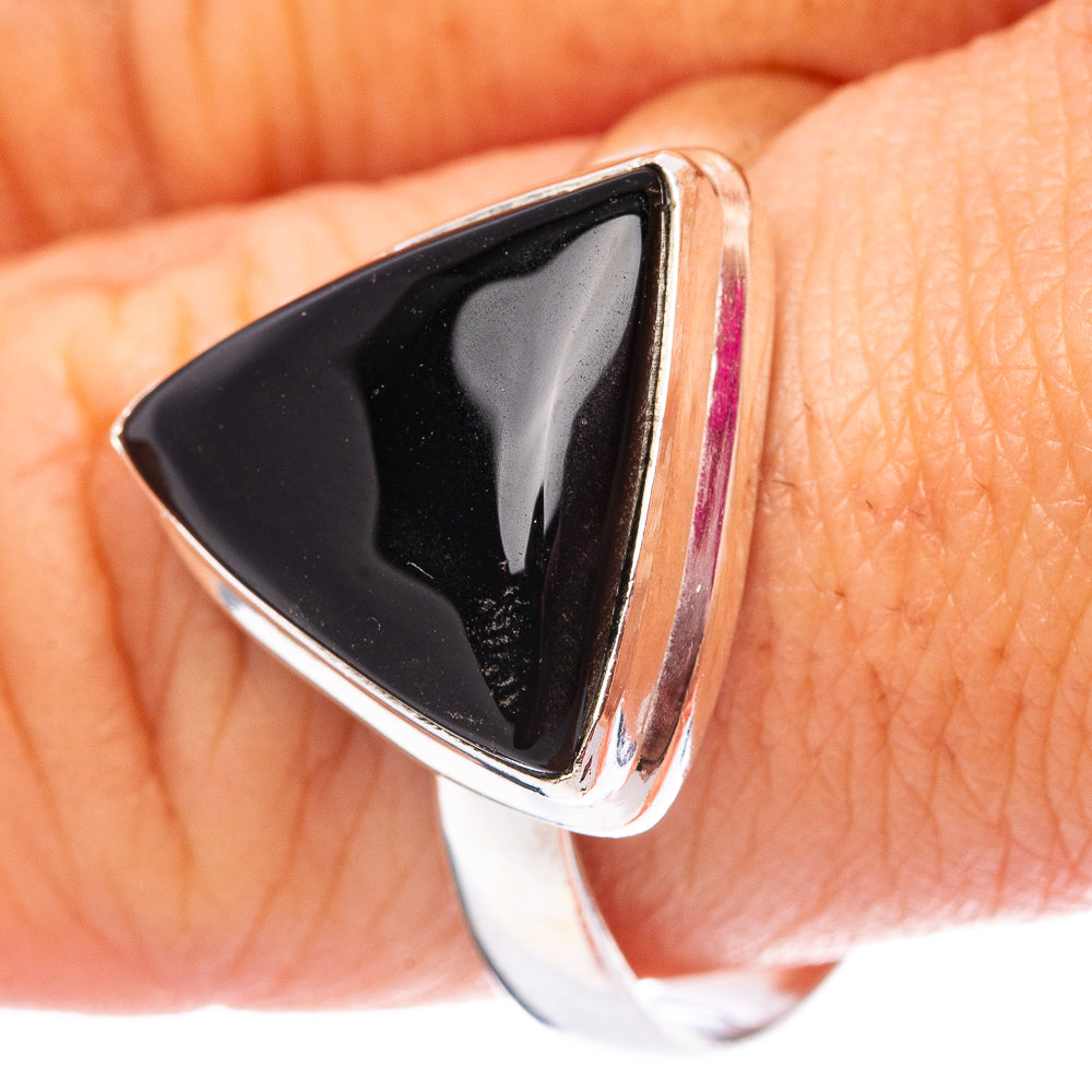 Black Onyx Ring Size 11 (.925 Sterling Silver)
