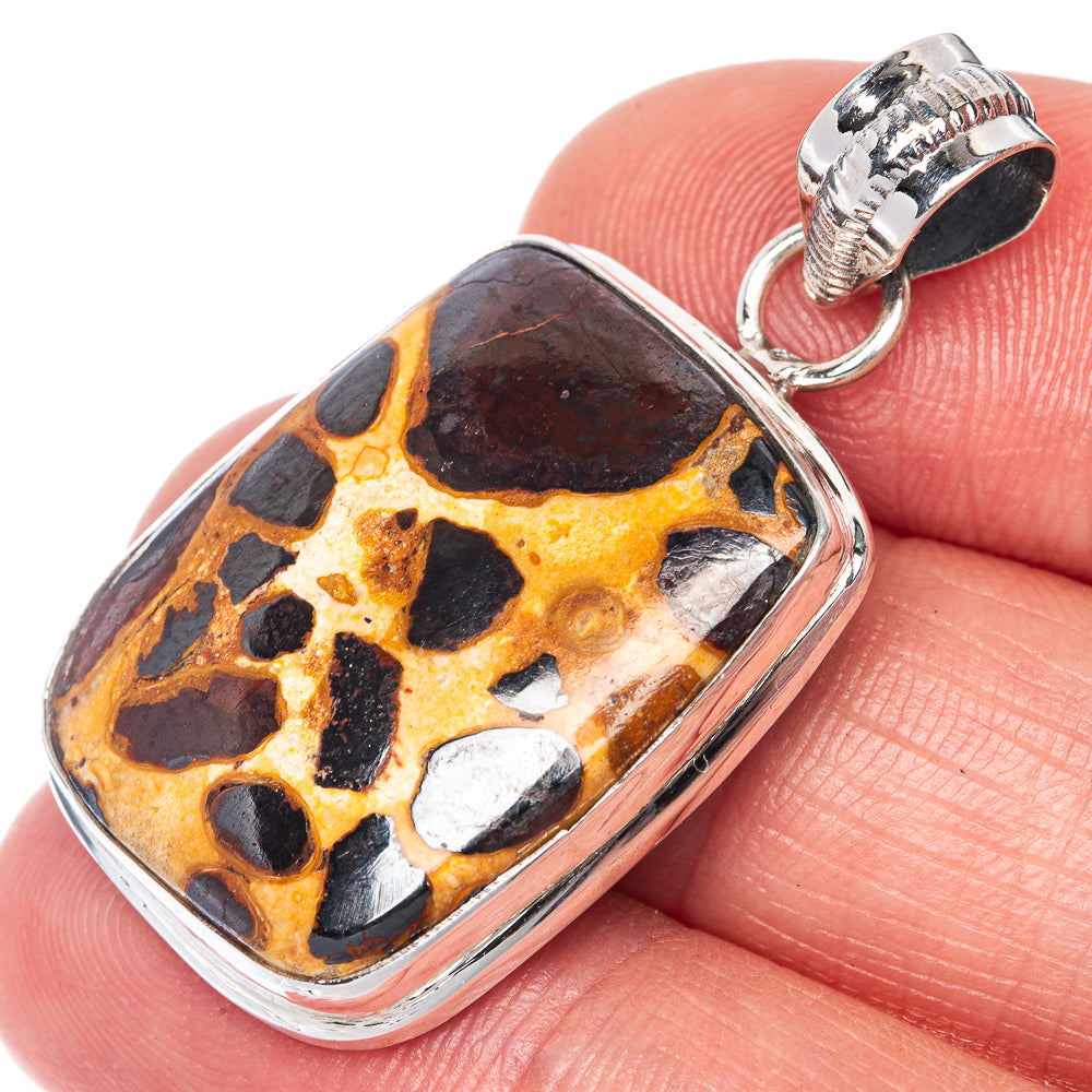 Bauxite Pendant 1 1/2" (925 Sterling Silver) P40775