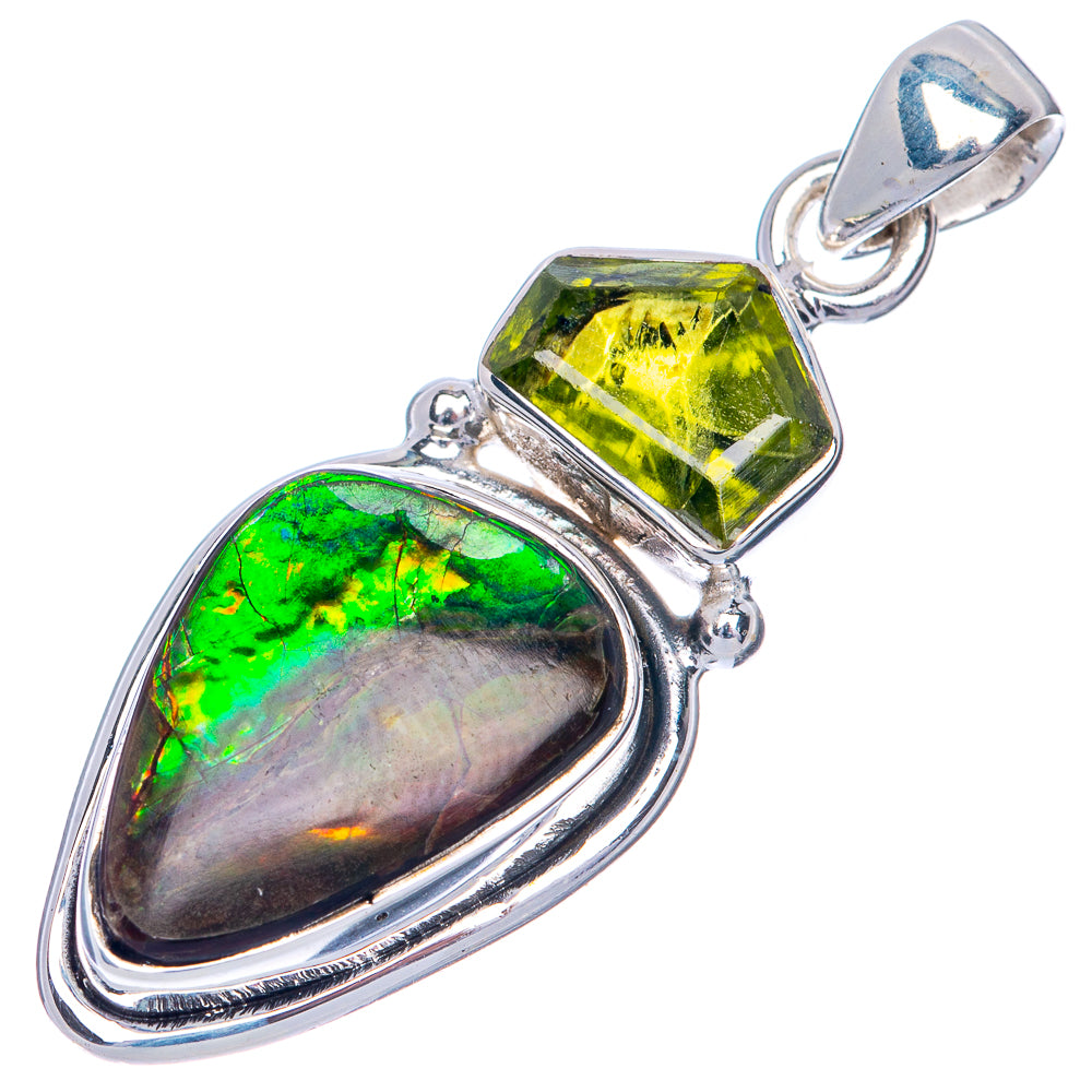 Canadian Ammolite Pendant 1 1/2" (925 Sterling Silver) PD39862