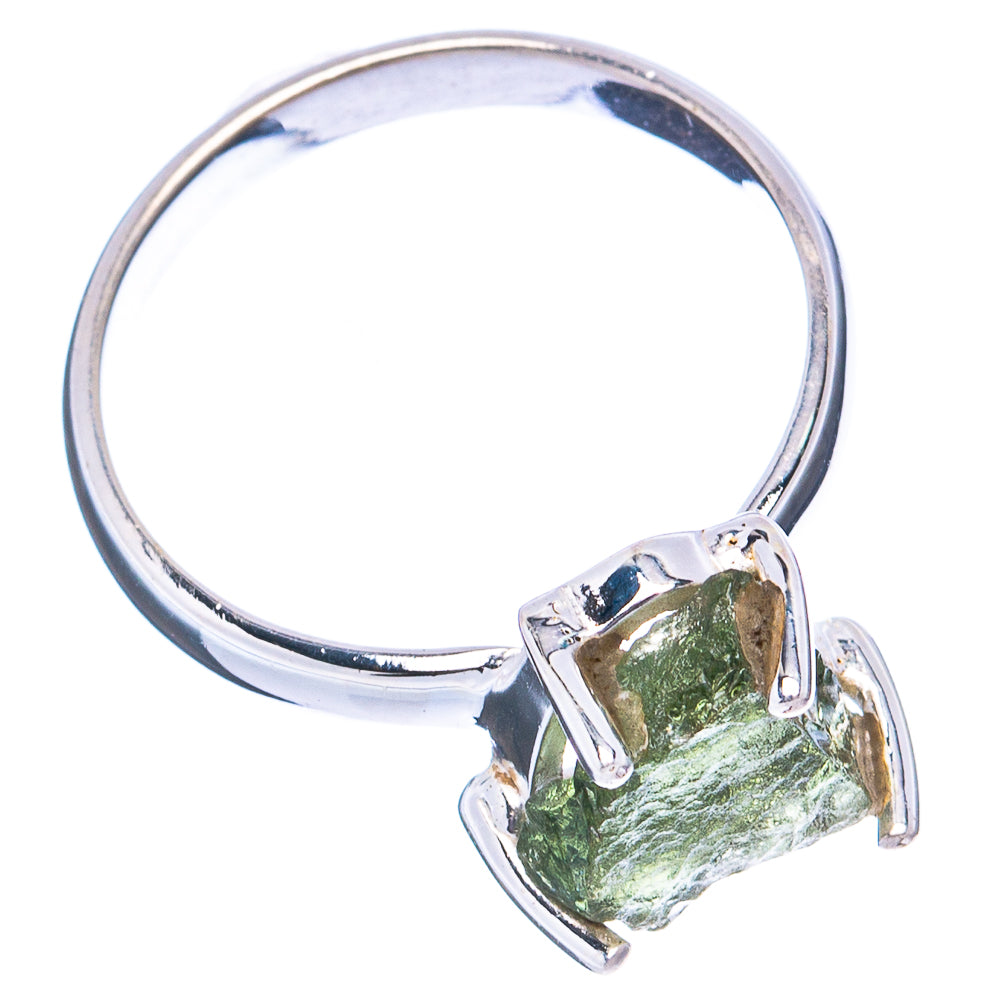 Rare Moldavite Ring Size 7 (.925 Sterling Silver)