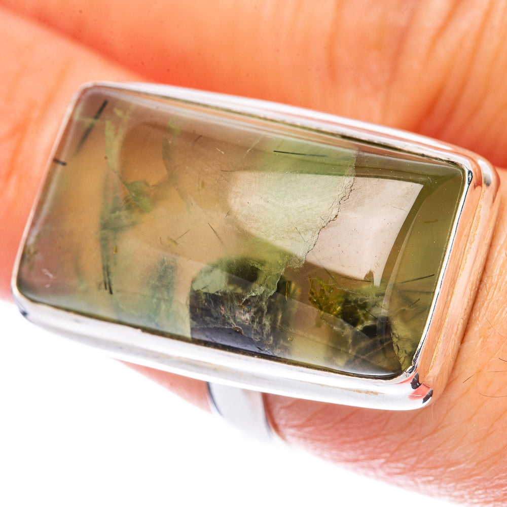 Prehnite Ring Size 6.75 (925 Sterling Silver) R1620