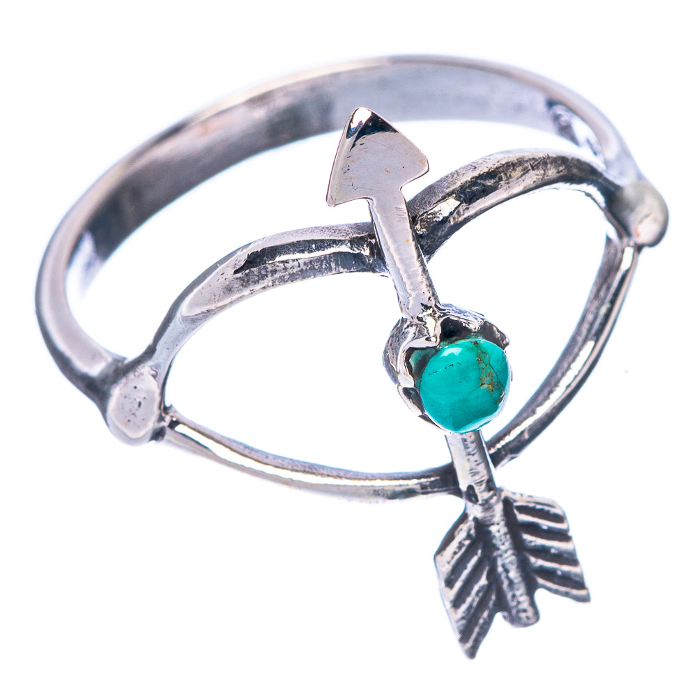 Rare Arizona Turquoise Arrow Ring Size 7.75 (925 Sterling Silver) R1517