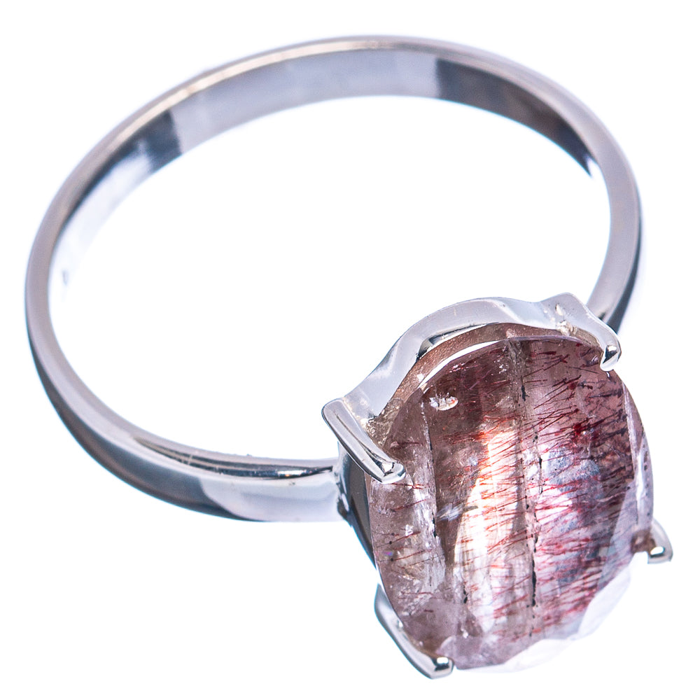 Rare Super Seven Ring Size 9 (.925 Sterling Silver)