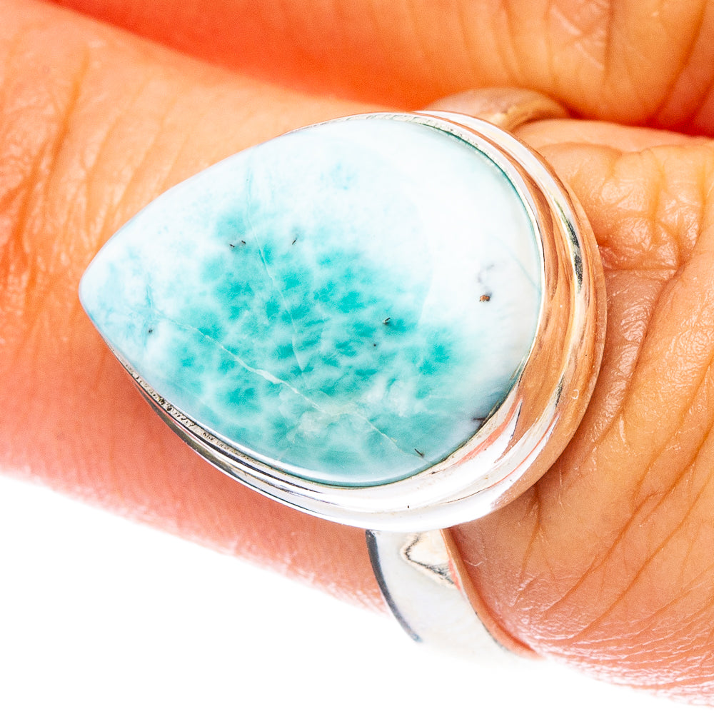 Larimar Ring Size 6.5 (925 Sterling Silver) R6777