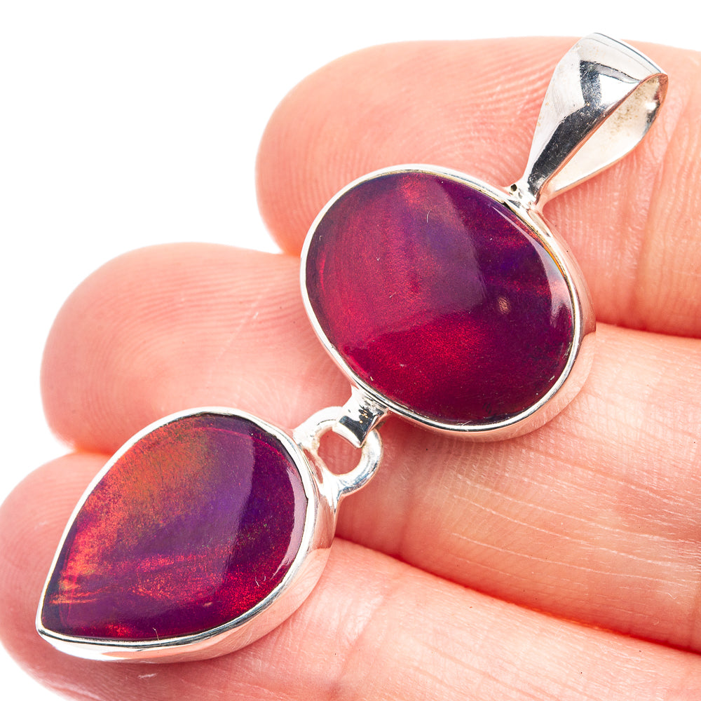 Aura Opal Pendant 1 3/4" (925 Sterling Silver) P39029