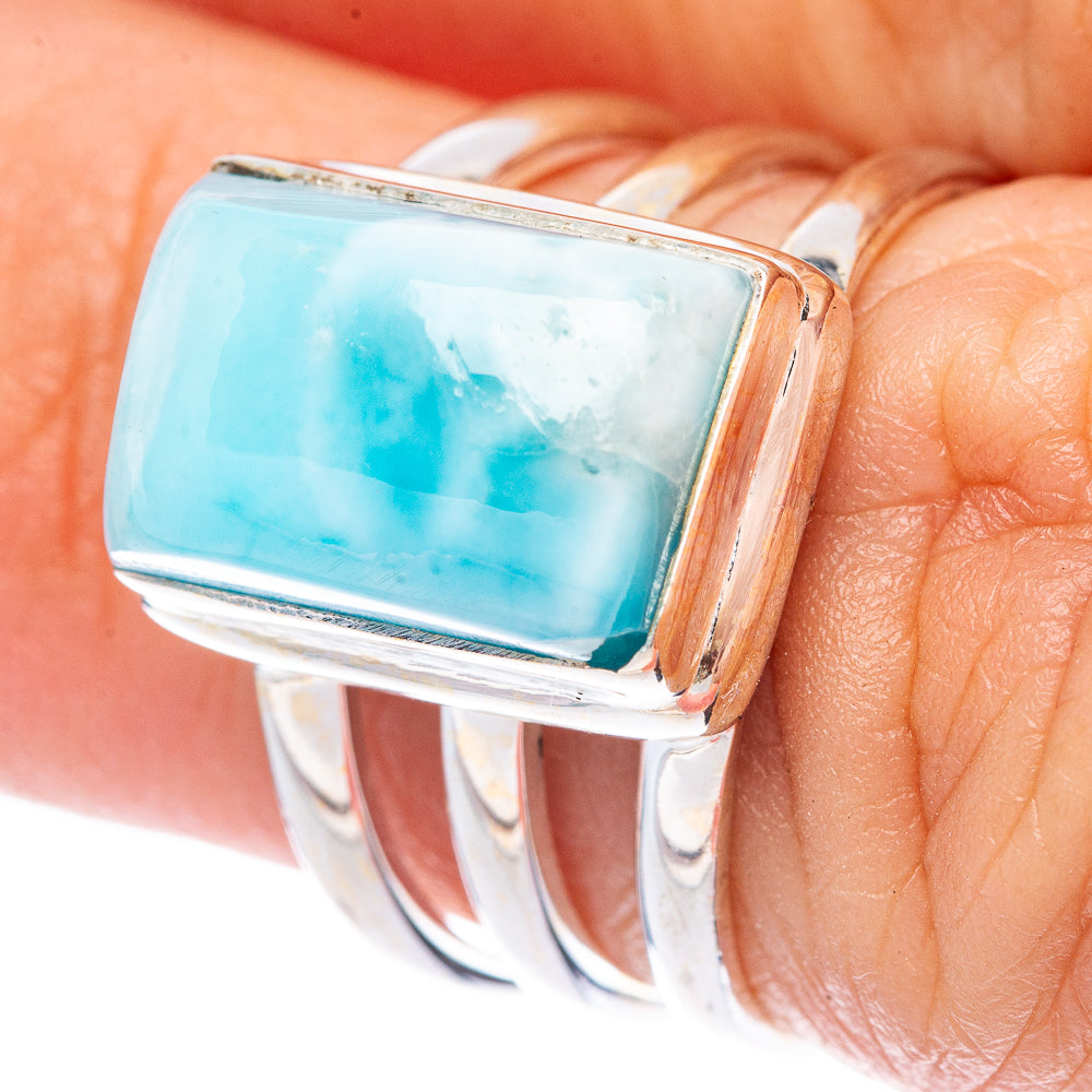 Larimar Ring Size 5.25 (925 Sterling Silver) R1731