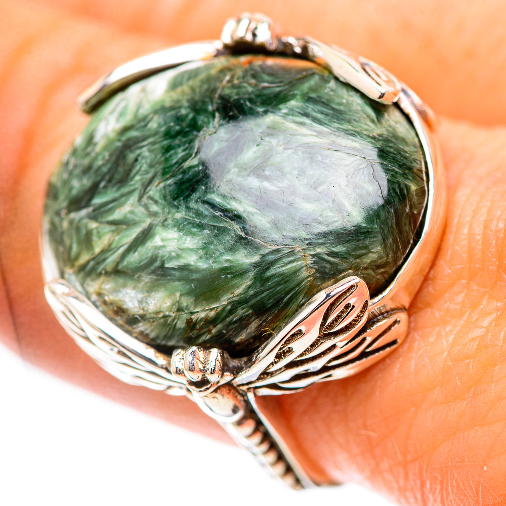 Seraphinite Ring Size 9 (925 Sterling Silver) RING139015