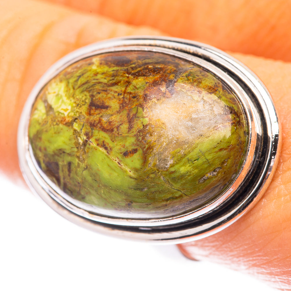 Gaspeite Ring Size 8.75 (925 Sterling Silver) R141596