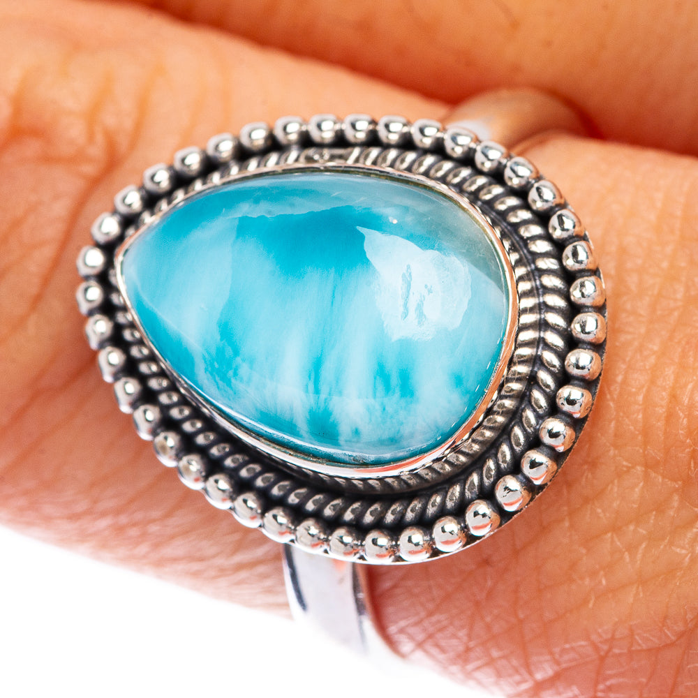 Larimar Ring Size 9 (925 Sterling Silver) R144582