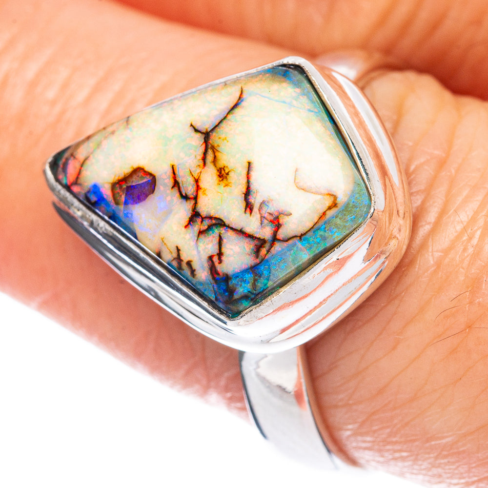 Rare Sterling Opal Ring Size 8.25 (925 Sterling Silver) R2905