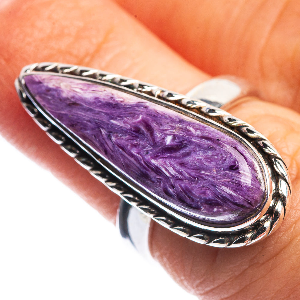 Charoite Ring Size 6 (925 Sterling Silver) R144127
