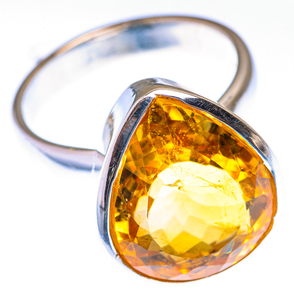 Faceted Citrine Ring Size 9 (925 Sterling Silver) RING139945