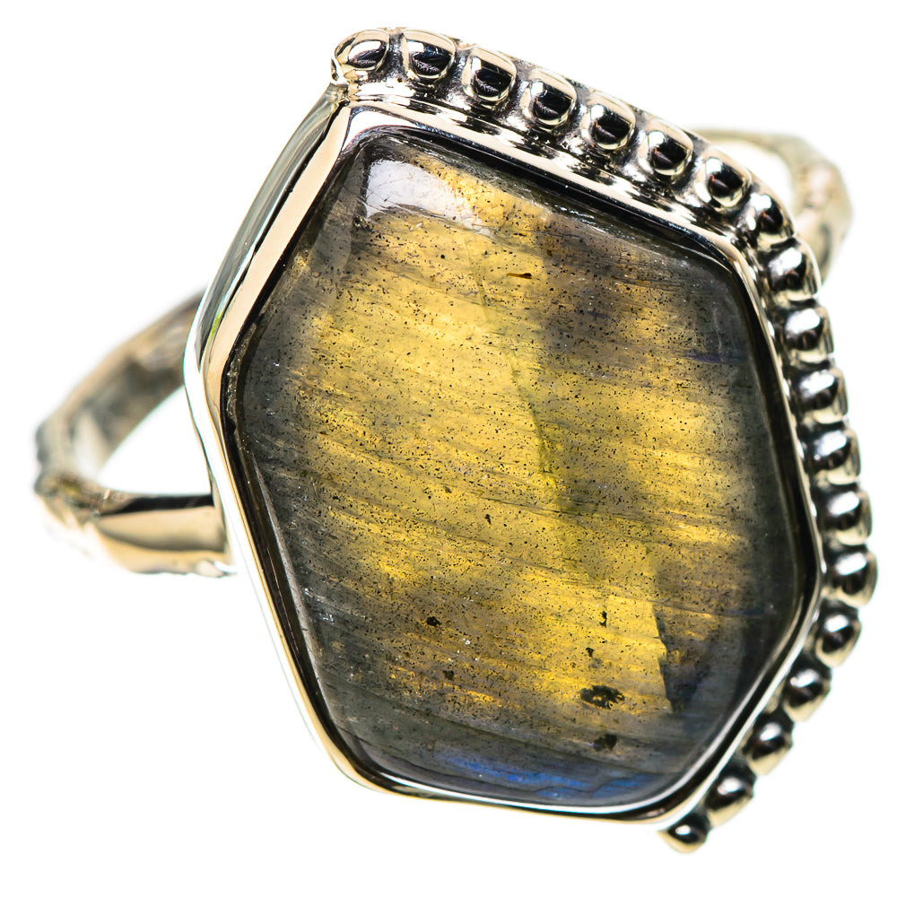 Premium Labradorite Ring Size 8 (925 Sterling Silver) RING138101