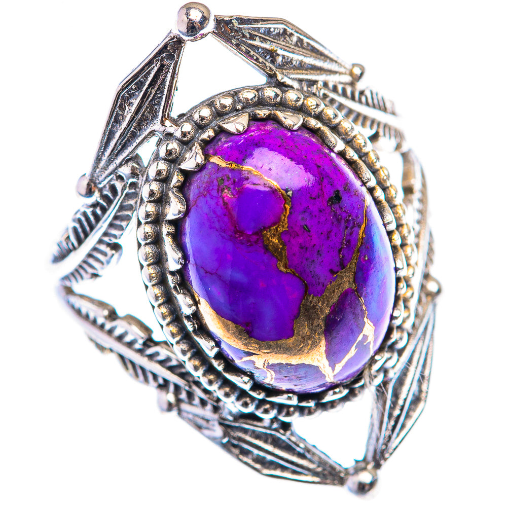 Purple Copper Composite Turquoise Ring Size 7.5 (925 Sterling Silver) RING139949