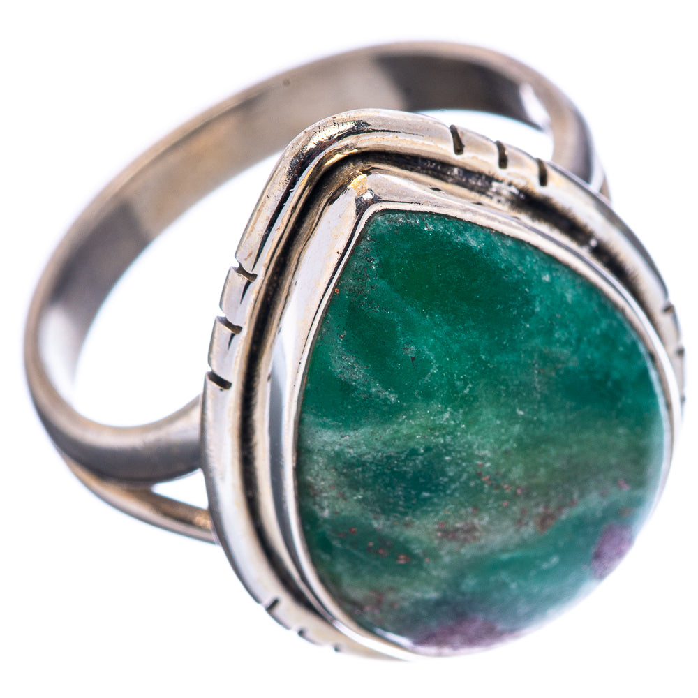 Ruby In Fuchsite Ring Size 8 (.925 Sterling Silver)