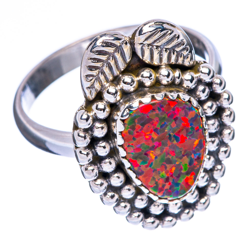 Synthetic Opal Ring Size 9 (925 Sterling Silver) R146075
