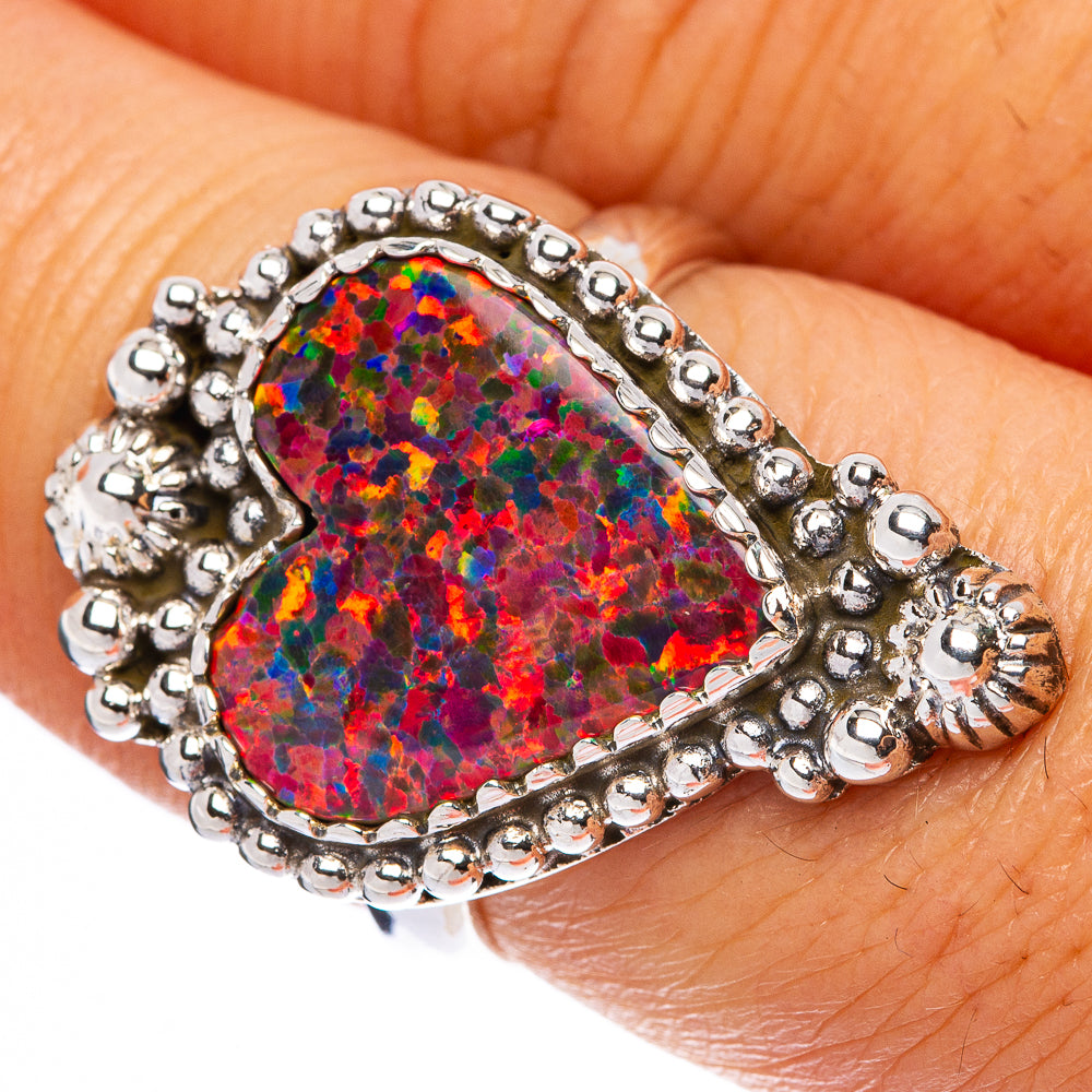Synthetic Opal Ring Size 7.5 (925 Sterling Silver) R146232