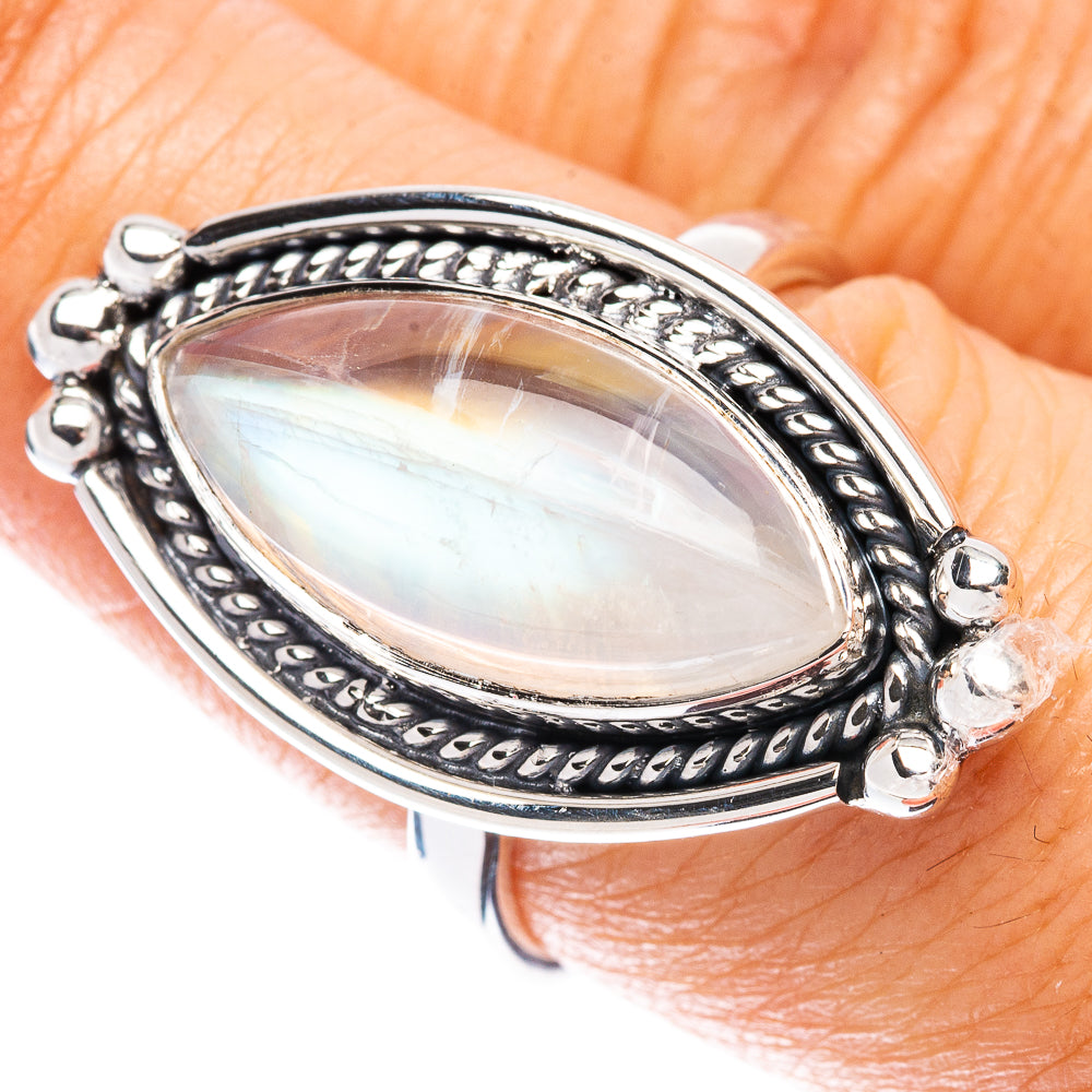 Premium Rainbow Moonstone Ring Size 7.75 (925 Sterling Silver) R1842