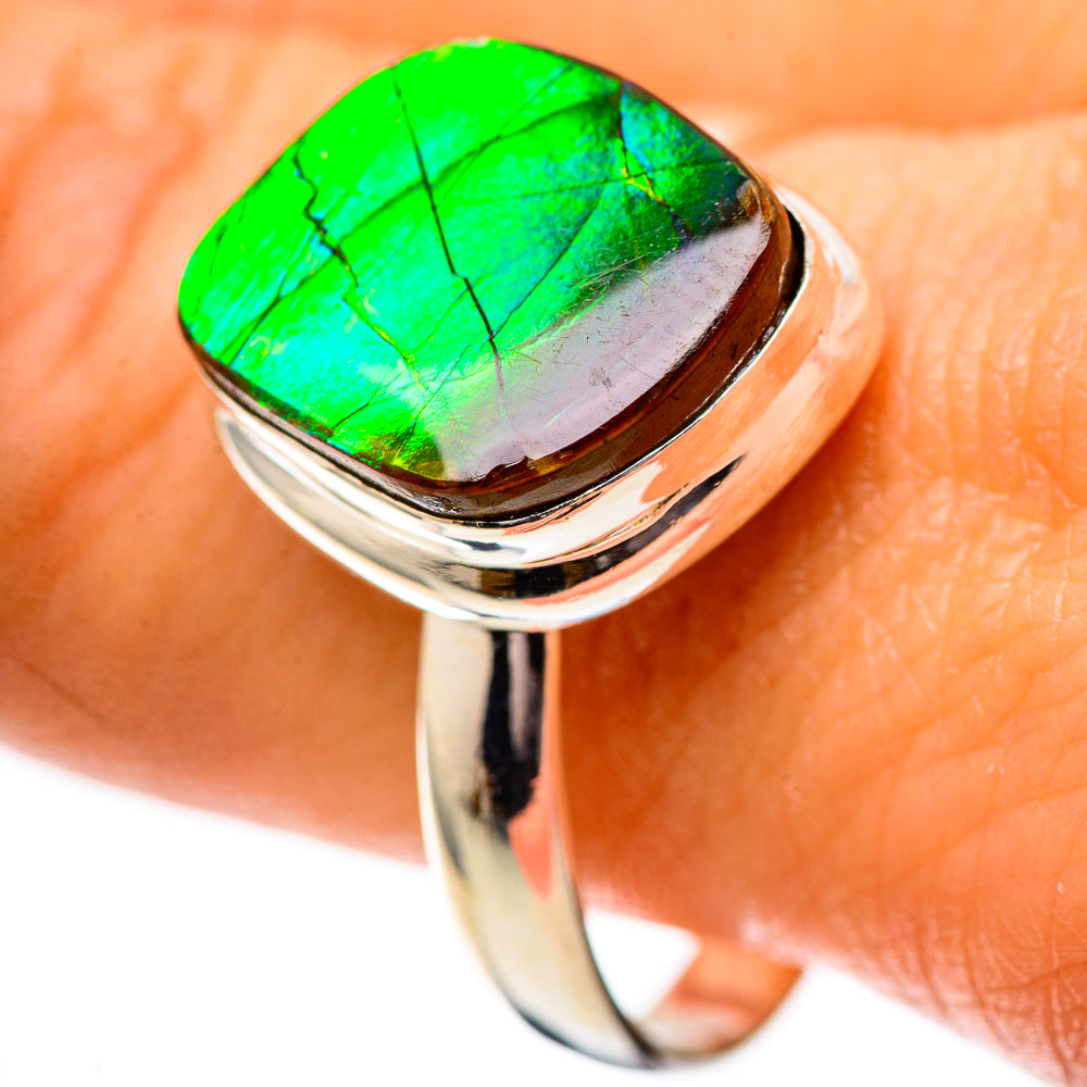 Ammolite Ring Size 11.75 (925 Sterling Silver) RING139157