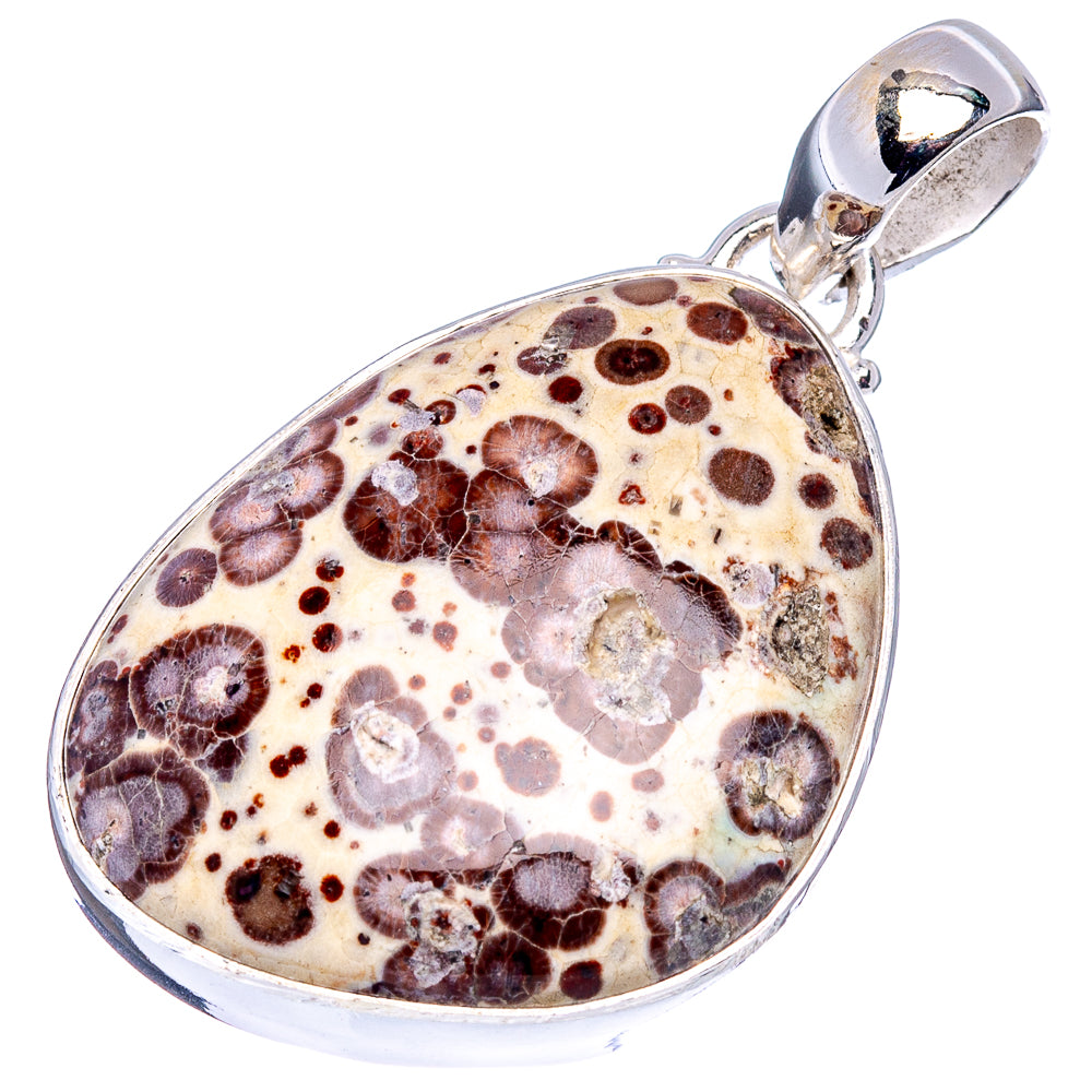 Asteroid Jasper Pendant 1 5/8" (.925 Sterling Silver)