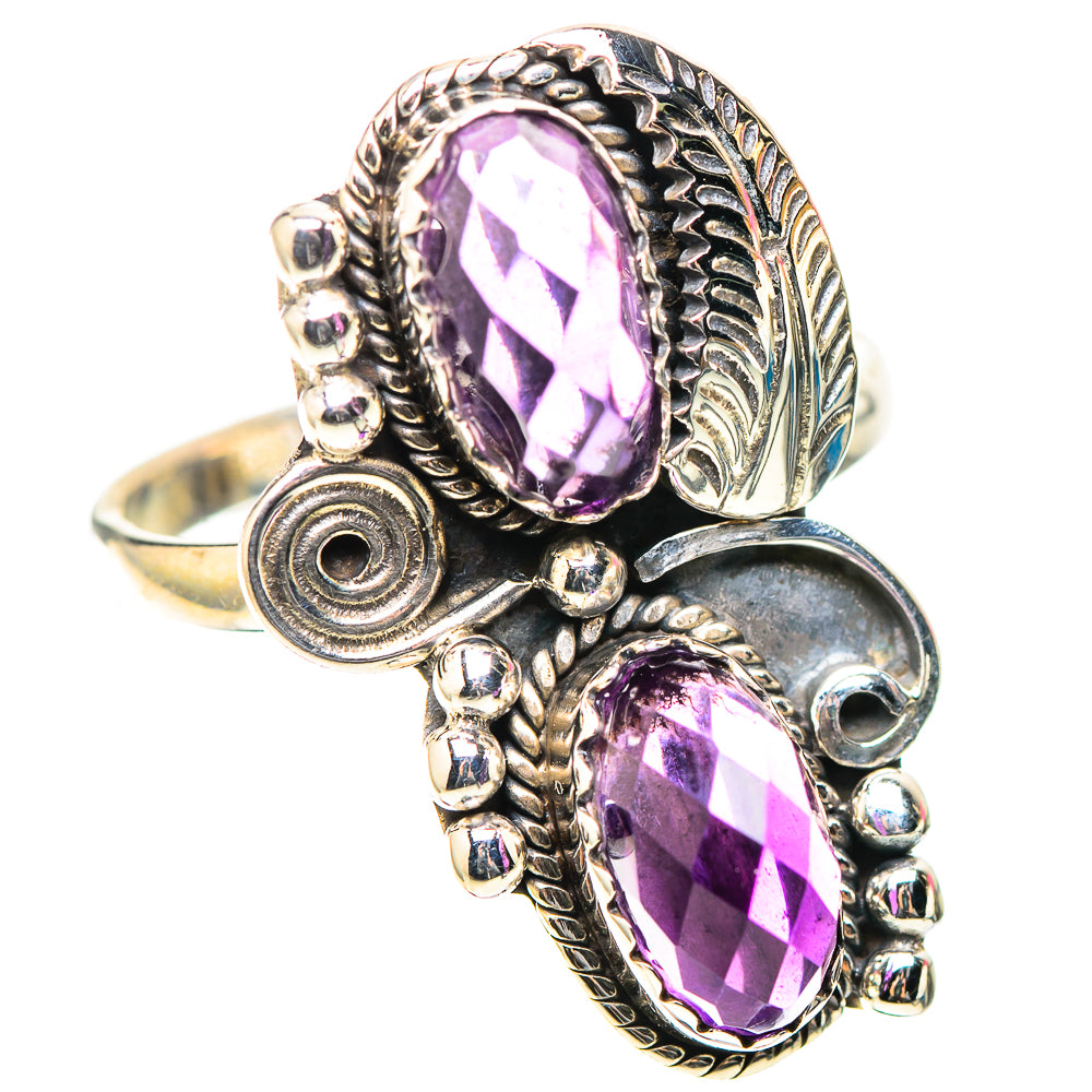 Faceted Amethyst Ring Size 9.25 (925 Sterling Silver) RING138465