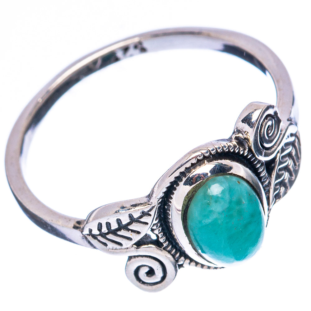 Larimar Dainty Ring Size 7 (925 Sterling Silver) R3418
